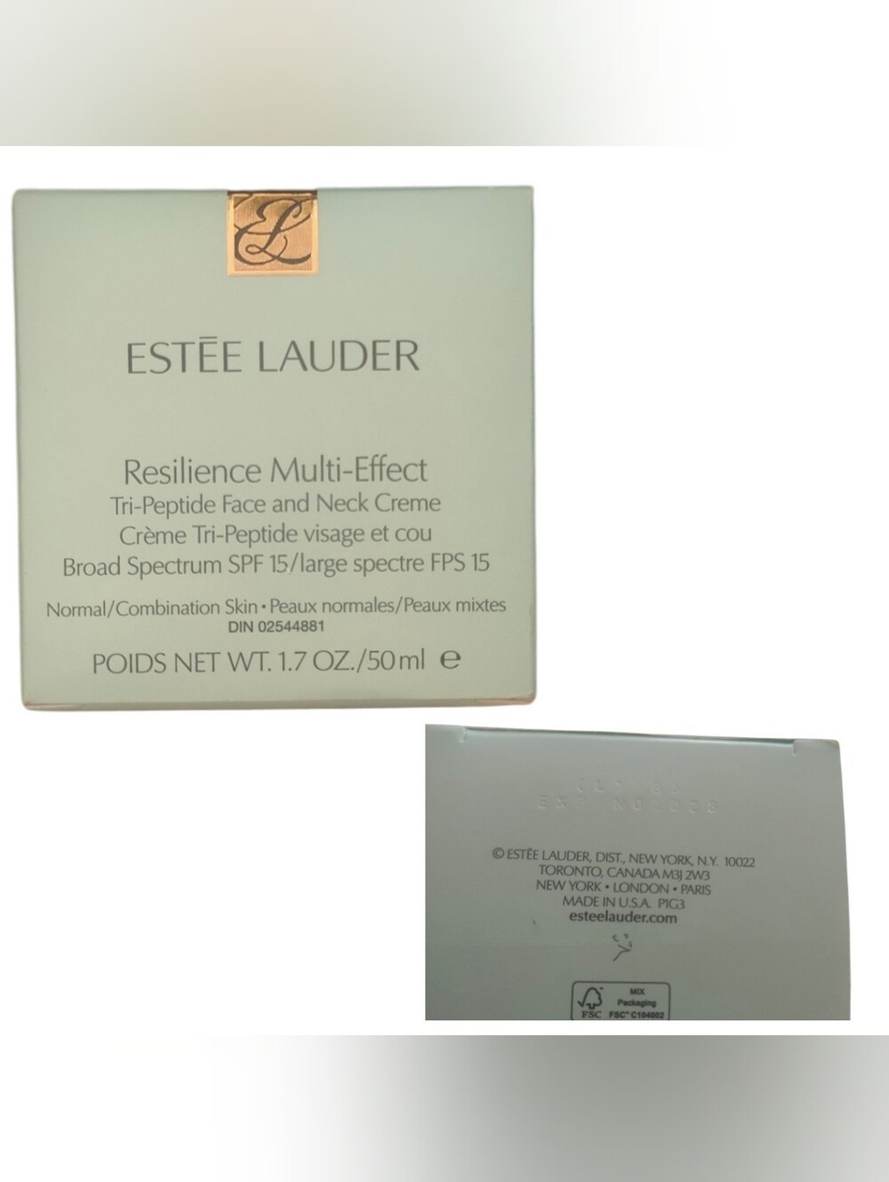 Estee Lauder Resilience Multi-Effect Face & Neck Creme - Light Mint